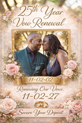 Sumpter's Vow Renewal Non-Refundable Deposit